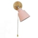 thumbnail image 4 of Lámpara de pared para cabecera Macaron, apliques de pared con pantalla rosa que ahorran espacio y base de madera para sala de estar, dormitorio, oficina, 100-240V, 4 of 5
