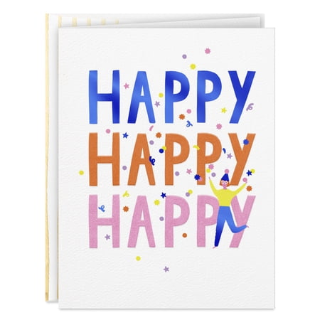 Hallmark Good Mail Birthday Greeting Card (Happy Happy Happy)