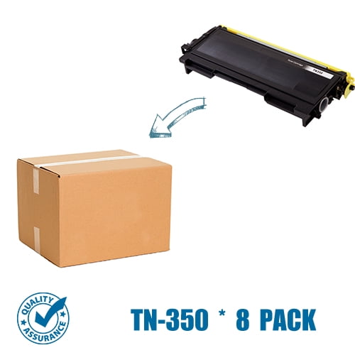 Printer Pro™ Lot de 8 Cartouches de Toner Noir Brother TN350/TN-350 - Imprimante Brother DCP-7020/HL-2030/2070/7220/MFC-7420/7820