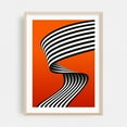 thumbnail image 2 of Black and White Stripe Ribbon - Illustration Unframed Wall Art Print 5 x 7 inches, 2 of 16