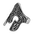 thumbnail image 3 of Spartan Helmet Ring Mens Stainless Steel 300 Warrior Trojan Band, 3 of 5