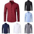 thumbnail image 3 of CENL Mens Classic Fit Long Sleeve Wrinkle Resistant Button Down Premium Dress Shirt, 3 of 7
