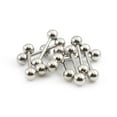 thumbnail image 6 of Surgical Steel Tongue Ring Straight Barbell 14 Gauge 5/8" CZ - 20 Pack, 6 of 8