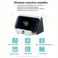 thumbnail image 6 of Nmdmisc Phone Speaker,Cell Phone Stand with Wireless Speaker and Anti Slip Base,Rechargeable Portable Holder Speaker for Home and Outdoors(White), 6 of 7
