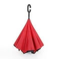 thumbnail image 5 of Inverted Umbrella Windproof Reverse Double Layer Umbrella with C-shaped Hands Red b11845-2, 5 of 5