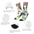 thumbnail image 3 of Masiiu Bluey Pattern Adult Crew Socks, Breathable Color-Block Mid-Calf Socks, Comfortable for Daily Wear and Sports, 3 of 6