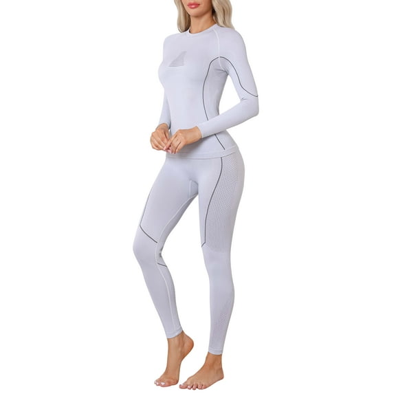 ATTRACO Women Thermal Underwear Set Base Layer Warm Tops & Bottoms