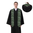 thumbnail image 4 of Haiem Green Snakeskin Pattern Graduation Stole 2024 | Premium Satin Sash for Graduation Ceremony, 4 of 7
