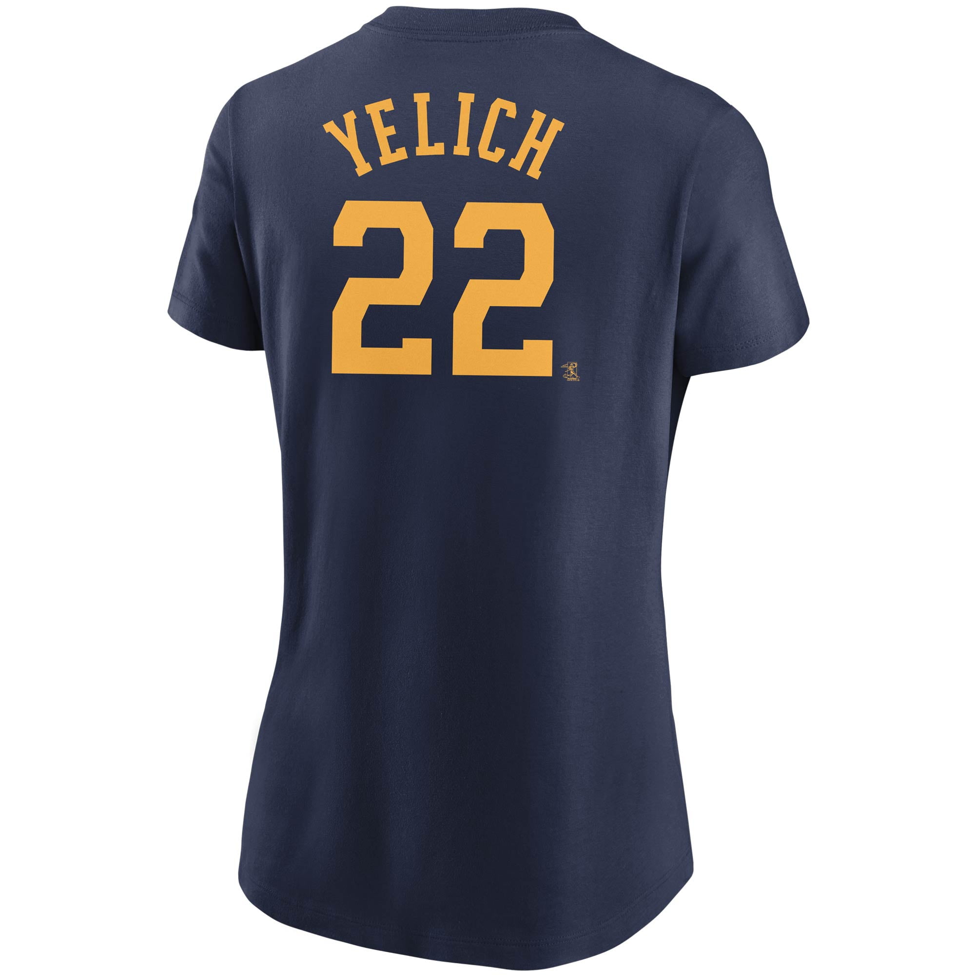 売れ筋商品|||ナイキ Tシャツ トップス レディース Men's Milwaukee Brewers Name & Number T-Shirt - Christian Yelich Navy Women's Nike Christian Yelich Navy Milwaukee Brewers Name