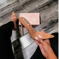 thumbnail image 3 of Cape Robbin MELROSE NUDE Clear Cork Slip-On Mule Pointy Open Toe Stiletto Heel (6), 3 of 6