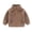 Khaki, variant on Fleece Jackets for Kids Long Sleeve Full Zip Warm Thermal Jackets Winter Vacation Workout Tops with Pockets