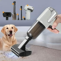Outoloxit Handheld Vacuum Cleaner for Pet Hair and Car, Portable Cordless USB Rechargeable with 15000Pa Powerful Suction, Washable Filter and 5 Accessories for Home and Auto Cleaning
