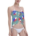 thumbnail image 3 of Women Filipino Flag Stars Sun Pattern Sarong Coverups Chiffon Short Swimsuit Wrap Skirt Beach Bikini Tie Cover Up Wraps, 3 of 7