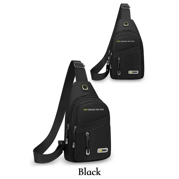 Bolso de pecho para hombre, bandolera, versátil, informal, pequeño, multifuncional, para correr, deportes, mochila de pecho