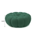 thumbnail image 6 of bokifol Modern Upholstered Mesh Lazy Floor Sofa,3D Honeycomb Shape Knit Fabric Sofa for Living Room,Office,Apartment,No-Assembly,Ottoman(Green), 6 of 7