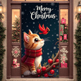 thumbnail image 3 of Festive Design Merry Christmas Banner Animal Theme Red Cardinal Decorative for Christmas Party Indoor Decoration Holiday Celebration, 3 of 9