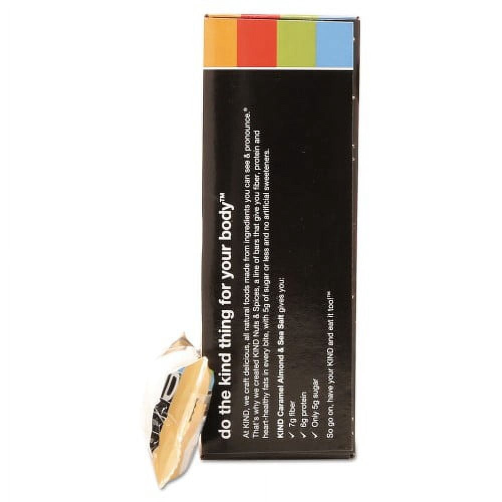 KIND Nuts and Spices Bar, Caramel Almond and Sea Salt, 1.4 oz Bar, 12/Box