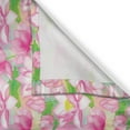 thumbnail image 3 of Ambesonne Lotus Kitchen Curtains, Pastel Aquatic Water Lily, 55"x45", Lime Green Pink, 3 of 3