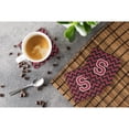 thumbnail image 3 of Letter S Chevron Garnet and Black  Foam Coaster Set of 4, 3 of 3