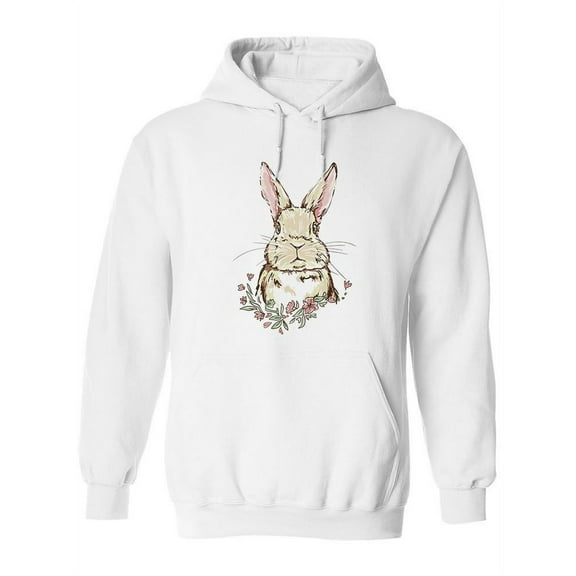 Cute Bunny Design Hoodie Women -Image by Shutterstock, Female Small