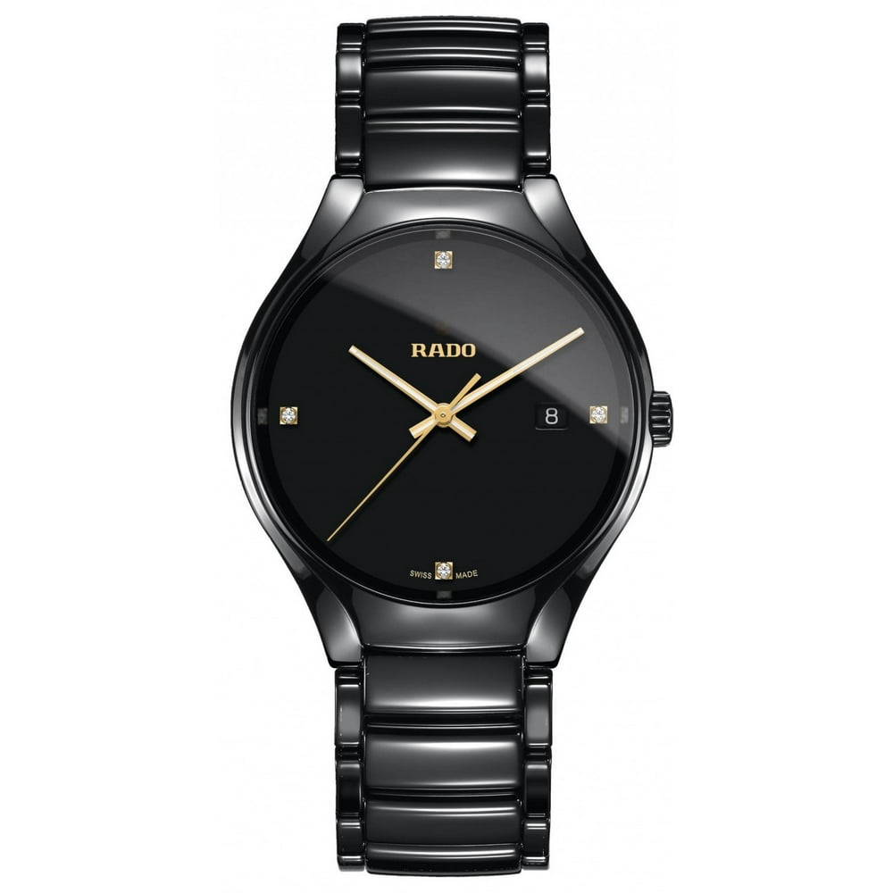 Rado - Rado True Black Ceramic Mens Watch R27238712 - Walmart.com