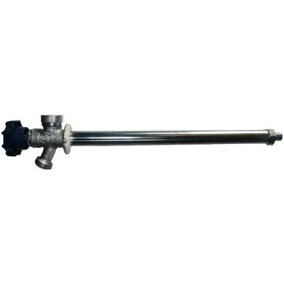 12" Frost Proof Wall Hydrant - with PEX Fitting, Chrome
