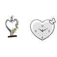 thumbnail image 1 of Estatua de pareja,Figura de pareja besándose,regalo de boda moderno,Reloj de pared,Reloj de pared acrílico para oficina en casa,sin tictac,Relojes de pared colgantes Reloj de tiempo decorativo, 1 of 8