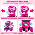 thumbnail image 5 of Lvelia Robot Toy for Kids, Intelligent Electronic Walking Dancing Robot Toys with Flashing Lights and Music for Age 3-12 Year Old Boys Girls Birthday Gift Present,Rose Red, 5 of 8