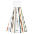 thumbnail image 7 of Yayeee Kitchen Hanging Hand Towels Set of 2 with Loop Bathroom Absorbent Tie Towel, Nautical Pattern, 7 of 7