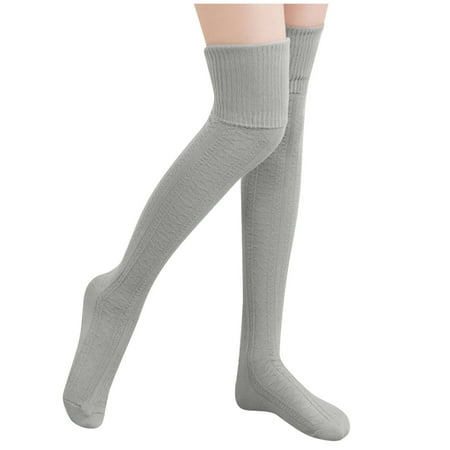 

YDKZYMD Wonmens Thigh High Socks Solid Color Comfortable Stretchy Socks