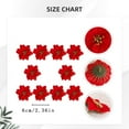 thumbnail image 3 of Glitter Poinsettia Christmas Artificial Flowers, Ongmies Artificial Christmas Flower - Realistic Simulation Decoration for Holiday Decor, Christmas Decorations Indoor, 3 of 6