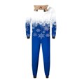 thumbnail image 6 of Odeerbi Matching Family Christmas Pajamas Sets Parent-Child Warm Hooded Jumpsuit Set Xmas Printed Home Wear Loungewear Sleepwear Jammies for Dad, 6 of 7