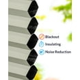 thumbnail image 5 of Chicology Cordless Top Down Bottom Up Blackout Cellular Shade Pebble Grey 48.5 in. W x 72 in. L, 5 of 8