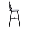 thumbnail image 4 of SAFAVIEH Beaufort Solid Spindle Back Bar Stool with Footrest, Black, 4 of 14