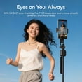thumbnail image 3 of Ulanzi TT23 Auto Tracking Selfie Stick Tripod – 360° AI Face & Body Tracking Tripod with Bluetooth Remote and Gesture Control for iPhone & Android Phones (163cm Extendable), 3 of 24