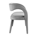 thumbnail image 3 of Accent Chair Bench, Grey Gray, Velvet, Living Kitchen Cafe Bistro Hospitality Restaurant, Modern Contemporary Boutique HB35957, 3 of 9