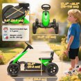 thumbnail image 3 of Qaba Kart à Pédales pour Enfants de 2 à 5 Ans avec Roues EVA Silencieuses, Vert, 3 of 10