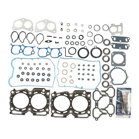 Head Gasket Set - with Intake and Exhaust Manifold Gaskets, Valve Cover Gaskets, Valve Steam Seals, Front Cam Seal, and O-Rings - Compatible with 1996 - 1999 Subaru Legacy 1997 1998