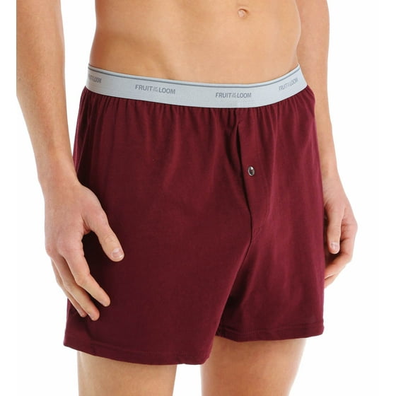 Fruit of the Loom Men's Knit Boxer Shorts, 3Pack