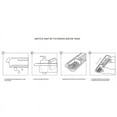 thumbnail image 1 of Sink Rack Retractable Hollow Drain Hanging Rod Design Plastic Sponge Holder for Kitchen Sink Grey, 1 of 5