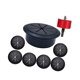 thumbnail image 4 of Kit de gestión de cables para TV, organizador de cables con sierra para escritorio de PC, cableado de 2 a 38 pulgadas Negro, 4 of 9