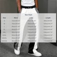 thumbnail image 5 of GERsome Men's Sweatpants Loose Fit Drawstring Waist Wide Leg Color Block Athletic Pants with Pockets, 5 of 5