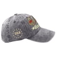 thumbnail image 5 of American Flag, Vintage, Embroidery, 250 Years Freedom, Usa Flag, Baseball Cap, Vintage Prints, Adjustable Closure, Gray, 1 Pc, Anniversary, Independence Day, 5 of 7