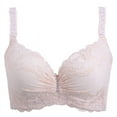 thumbnail image 4 of Sujetador de encaje sexy ajustable de talla grande con aro de acero para mujer, ropa interior fina, 4 of 6