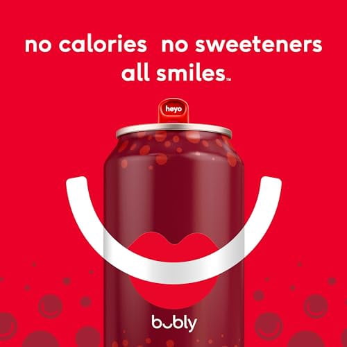 bubly Sparkling Water, Variety Pack (Blackberry, Lime, Cherry, Grapefruit, Strawberry, Mango), Zero Sugar & Zero Calories, Seltzer Water, 12 Fl Oz Cans (Pack of 12)