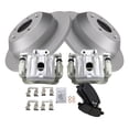 thumbnail image 2 of TRQ Rear Brake Pad & Rotor Kit Brake Caliper Brake Pads Brake Rotor Ceramic Premium G-Coated Fits Select 2010-2012 Hyundai Santa Fe 2011-2013 Kia Sorento, 2 of 6