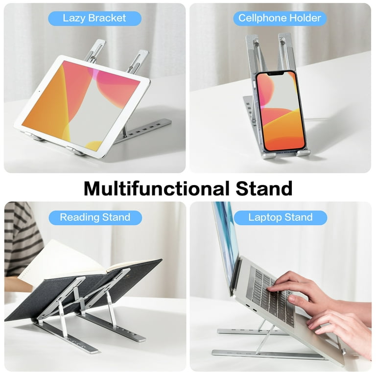 Portable Laptop Stand Aluminum Notebook Support Computer Bracket Macbook  Air Pro Holder Accessories Foldable Lap Top Base For Pc Notebook Stand  Comput