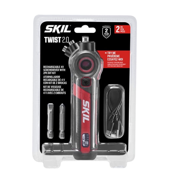 SKIL Tournevis 4V Rechargeable Twist 2.0 avec Kit de 2 Pièces-Sd5619-01