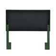 thumbnail image 3 of Crushed-Velvet Vertically Channeled Full or Queen Headboard in Green Fabric, 3 of 9