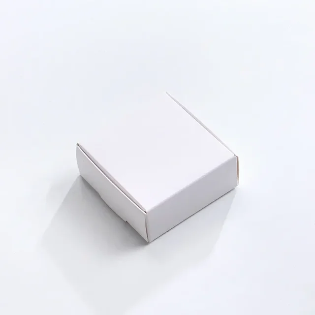 30pcs Black/White/Kraft Packaging Earring Jewlery Paper Box Gift Cardboard Box Jewelry Display Storage Packing Box white 12.5x6x3.5cm-30pcs